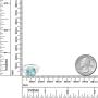 Gem Stone King 925 Sterling Silver Sky Blue Topaz Women Ring (4.65 Ct Cushion Checkerboard, Gemstone Birthstone, Available in size 5, 6, 7, 8, 9)