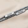 ORFAN Magnetic Couples Bracelet Set Adjustable Attract Bracelet for Couples Engraved Love Bracelet for Valentines Day (Gray and Gray, Custom)