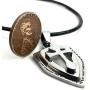 FORGIVEN JEWELRY Cross Strength Shield Necklace