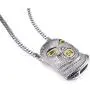 Nsitbbuery Hip Hop Nightclub Bars Plated Alloy Iced Out Mask Pendant Cuban Chain Necklace Nsitbbuery Hip Hop Nightclub Bars Plated Alloy Iced Out Mask Pendant Cuban Chain Necklace