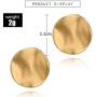 LittleB Vintage Earrings Geometric Circular Studs Earring for Women and Girls.