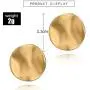 LittleB Vintage Earrings Geometric Circular Studs Earring for Women and Girls.