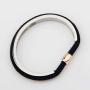 WUSUANED Just Breathe Hair Tie Deep Grooved Cuff Bracelet Lotus Flower Yoga Jewelry Gift for Women Girls