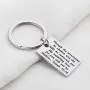 KUIYAI Isaiah 54:10 Keychain Though The Mountains Be Shaken and The Hills Be Removed Yet My Unfailing Love for You Will Not Be Shaken Keyring Bible Verse Jewelry Inspirational Gift