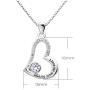 ALOV Jewelry Sterling Silver I Love My Aunt Forever Love Heart Cubic Zirconia Pendant Necklace ALOV Jewelry Sterling Silver I Love My Aunt Forever Love Heart Cubic Zirconia Pendant Necklace