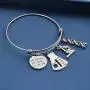 ENSIANTH Biology Chemistry Bracelet Gift for Science Graduation Microscope Charms Bangle