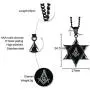 Mealguet Jewelry Stainless Steel Star of David Cubic Zirconia Hexagram Masonic Freemason Pendant Necklace for Men,24'' Chain Mealguet Jewelry Stainless Steel Star of David Cubic Zirconia Hexagram Masonic Freemason Pendant Necklace for Men,24'' Chain