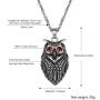 PROSTEEL Stainless Steel Owl Necklace for Men Women, Night Bird Charm Necklace, Vintage Retro Necklace, 22''-24'' Adjustable, Come Gift Box