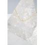 HONEYCAT Solo Tiny Crystal Bezel Necklace in Gold, Rose Gold, or Silver | Minimalist, Delicate Jewelry