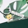 FAADBUK Funny Spongebob Squarepants Keychain Spongebob Lover Gift I Bet You Wish I Had an Off Button Jewelry Squarepants Inspired Gift for Friend Family