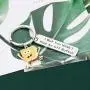 FAADBUK Funny Spongebob Squarepants Keychain Spongebob Lover Gift I Bet You Wish I Had an Off Button Jewelry Squarepants Inspired Gift for Friend Family