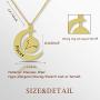 G-Ahora Gold Zodiac Signs Necklace 12 Constellation Jewelry Birthday Gift for Her