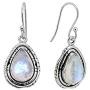 YoTreasure 1.35'' Moonstone Dangle Earrings Solid 925 Sterling Silver Jewelry