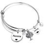 ENSIANTH Nonnie Bracelet Best Nonna Eve Nonnie Adjustable Bangle Jewelry Gift Grandma Jewelry Gift