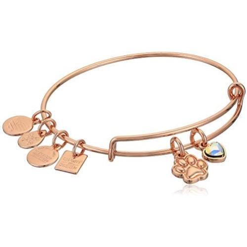 Alex and Ani Womens Charity by Design, Paw Print Duo Charm Bangle Alex and Ani Womens Charity by Design, Paw Print Duo Charm Bangle