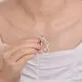 925 Sterling Silver Elegant Double Rhombus Ring Holder Necklace Zirconia Birthstone Jewelry Necklace Nurse Gifts Best Gifts For Wife 925 Sterling Silver Elegant Double Rhombus Ring Holder Necklace Zirconia Birthstone Jewelry Necklace Nurse Gifts Best Gifts For Wife