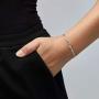 ChicSilver 925 Sterling Silver Simple Durable Cuban Link/Figaro/Twist Rope/Bead Chain Bracelet for Women Teen Girls(with Gift Box)