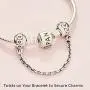 Pandora Jewelry Small Love Connection Sterling Silver Charm Pandora Jewelry Small Love Connection Sterling Silver Charm