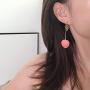 6 Pairs Creative Assorted Cute 3D Fruits Earring Cherry Strawberry Peach Avocado Grape Dangle & Stud Drop Earrings Set for Women Girls