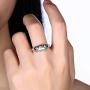 Allhola Silver Frog Ring for Women Girls,Open Adjustable Vintage Cute Animal Finger Rings Fashion Party Jewelry Gifts
