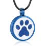 Minicremation Cremation Jewelry Urn Necklace for Ashes for Pet, Cute Pet Pendant Dog Paw Necklace for Woman Men with Filling Kit