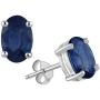 Orchid Jewelry 925 Sterling Silver 2.25 Ct Blue Sapphire Stud Earrings Birthday Gifts For Women