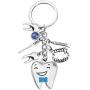 AKTAP Funny Dental Hygienist Keychain Dentist Jewelry Dentist Doctor Nurse Gifts for New Dentist Keyrings