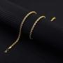 M MOOHAM 2.5MM 3MM 4MM 5MM Black Silver Gold Plated Stainless Steel Twist Rope Chain Necklace for Men Women 16-36 Inch