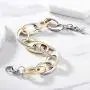 CIUNOFOR CZ Bracelet for Women Girls Wide Cuban Curb Link Bracelet Italian Style Oval Bracelet Silver Rose Gold Plated Adjustable Stainless Steel Chain with Round Disc Charm CIUNOFOR CZ Bracelet for Women Girls Wide Cuban Curb Link Bracelet Italian Style Oval Bracelet Silver Rose Gold Plated Adjustable Stainless Steel Chain with Round Disc Charm