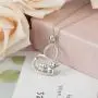 925 Sterling Silver Lucky Elephant Mother Daughter Open Heart Pendant Necklace Jewelry Gift for Women Girls Mom