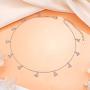 Sterling Silver Jewelry Choker Necklace Pendant Disc Chain Statement Necklace For Women Girls 13+3 inches