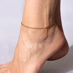 Lifetime Jewelry 2mm Rounded Scroll Anklet for Women & Girls 24k Real Gold Plated