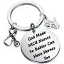 CENWA NICU Nurse Gifts Midwife Jewelry God Made NICU Nurses So Babies Can Have Heroes Too Keychain