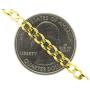 Nuragold 10k Yellow Gold 4mm Solid Cuban Curb Link Chain Bracelet or Anklet, Womens Mens Lobster Lock 7'' 7.5'' 8'' 8.5'' 9''