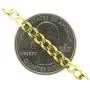 Nuragold 10k Yellow Gold 4mm Solid Cuban Curb Link Chain Bracelet or Anklet, Womens Mens Lobster Lock 7'' 7.5'' 8'' 8.5'' 9''