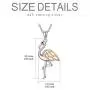 WINNICACA Flamingo Gifts for Women 925 Sterling Silver Pink Flamingo Decor Pendant Necklace Hoop Earrings Jewelry for Teen Girls Birthday Mothers Day Gifts for Her