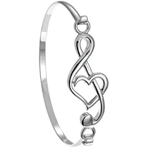 PammyJ Music Bangle Bracelet – Gift for Musician – Musical Jewelry for Women PammyJ Music Bangle Bracelet – Gift for Musician – Musical Jewelry for Women