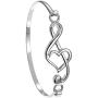 PammyJ Music Bangle Bracelet – Gift for Musician – Musical Jewelry for Women