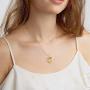 IEFRICH Initial Heart Necklace for Girls Women, Cubic Zirconia Dainty Initial Heart Pendant Necklace for Women Girls Birthday Mothers Day Valentines Gifts