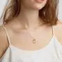 IEFRICH Initial Heart Necklace for Girls Women, Cubic Zirconia Dainty Initial Heart Pendant Necklace for Women Girls Birthday Mothers Day Valentines Gifts