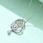 POPLYKE 925 Sterling Silver Animal Necklace for Mom Women Girls Jewelry Gifts for Valentines Day
