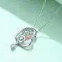 POPLYKE 925 Sterling Silver Animal Necklace for Mom Women Girls Jewelry Gifts for Valentines Day