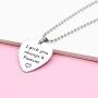 redrain Polished to Mirror Memorial Engraved Charm Pendant Necklace for Women Man Mom Music Lover Gifts,Birthday Anniversary
