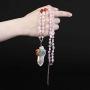 Top Plaza 7 Chakra Natural Healing Crystal Stone Bead Necklace Tree of Life Copper Wire Wrapped Gemstone Pendant Necklace Reiki Quartz Jewelry for Womens