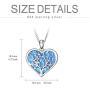 Tree of Life Heart Simulated Opal Pendant Necklace, 925 Sterling Silver Jewelry Christmas Birthday Friendship Gifts for Women Forever in My Heart