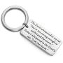 FUSTMW Inspirational Gifts I Am The Storm Keychain Motivating Jewelry Encouragement Gift