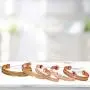 FASHIONZAADI Copper Bracelet Set of 5,Magnetic 100% Pure Copper Therapy Effective & Natural Relief Jewelry for Mens & Womens FASHIONZAADI Copper Bracelet Set of 5,Magnetic 100% Pure Copper Therapy Effective & Natural Relief Jewelry for Mens & Womens