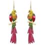Parrot Earrings for Women,Zircon Drop Dangle Earrings Hypoallergenic,Boho Animal Earrings for Girls,Gifts for Bird Lovers