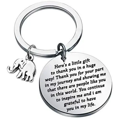 Best Friend Keychain Elephant Themed Gifts Farewell Keychain Friendship Keychain Thank You Gift for Family Friends