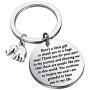 Best Friend Keychain Elephant Themed Gifts Farewell Keychain Friendship Keychain Thank You Gift for Family Friends